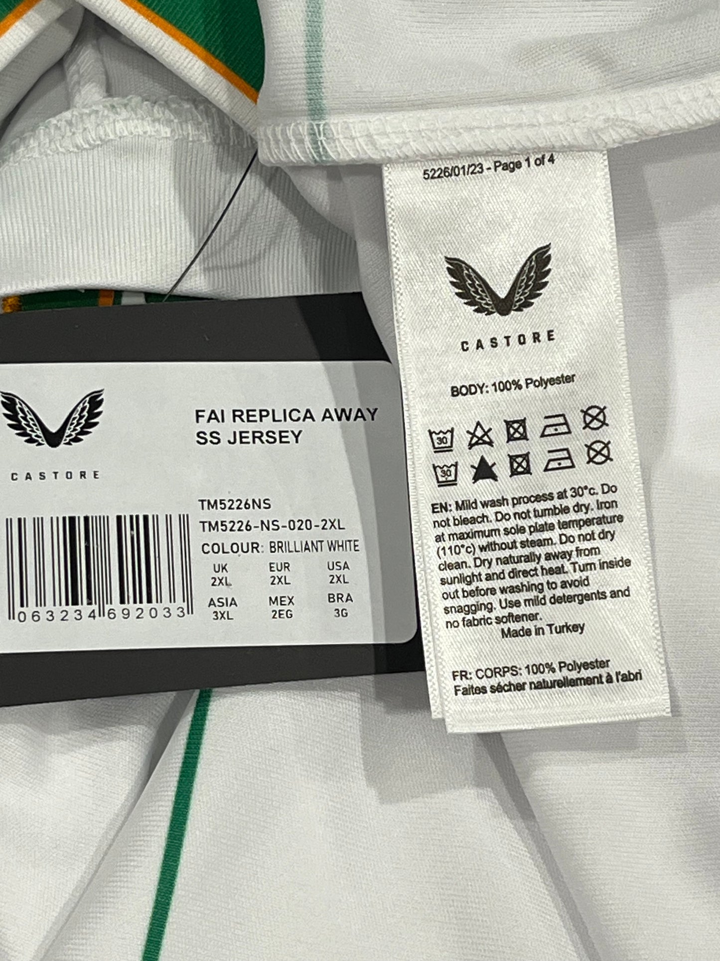 Rep of Ireland 2023-24 Away - XXL - TM5226NS