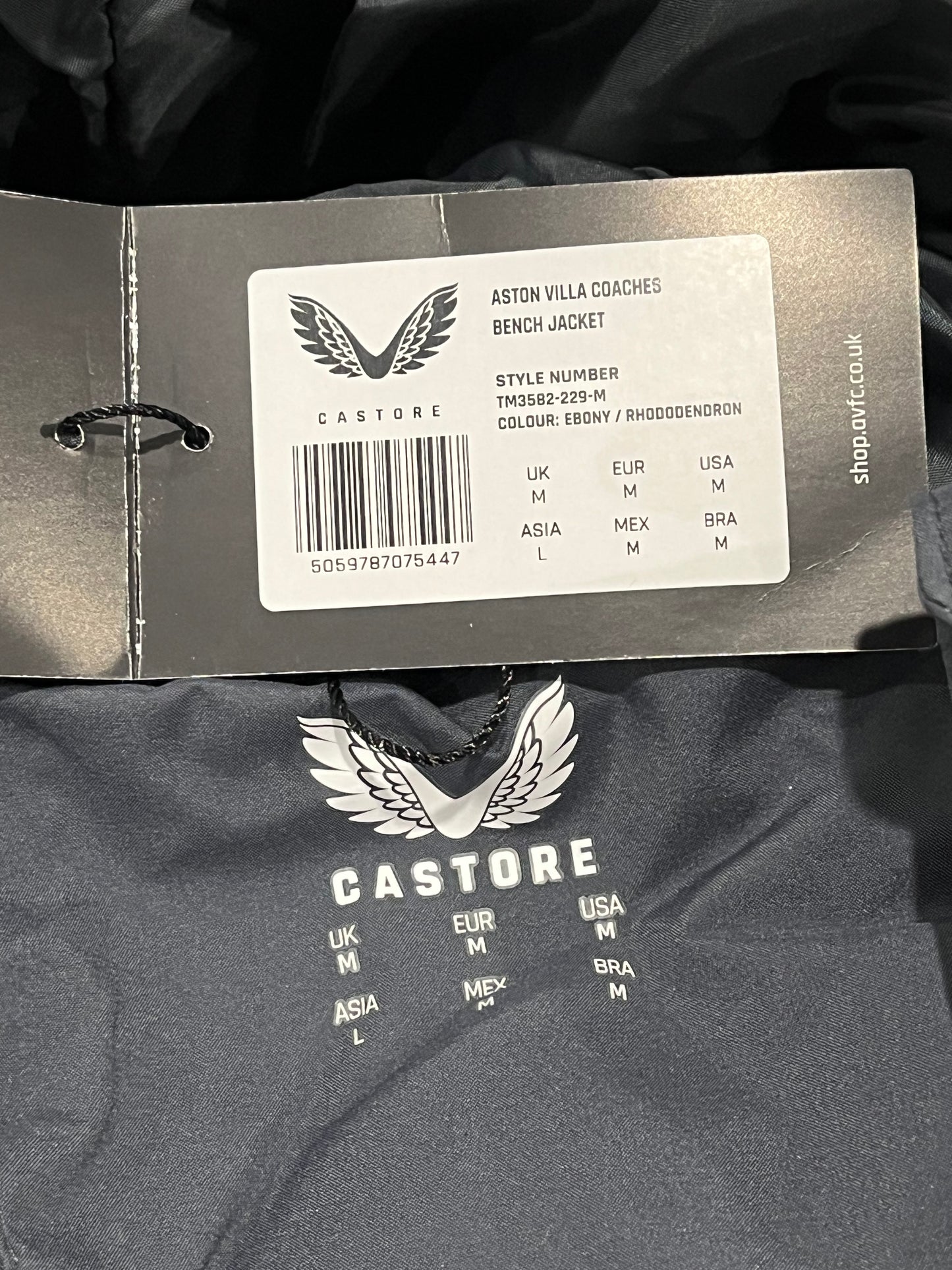 Aston Villa 2023-24 Bench Jacket - M - TM3582-229