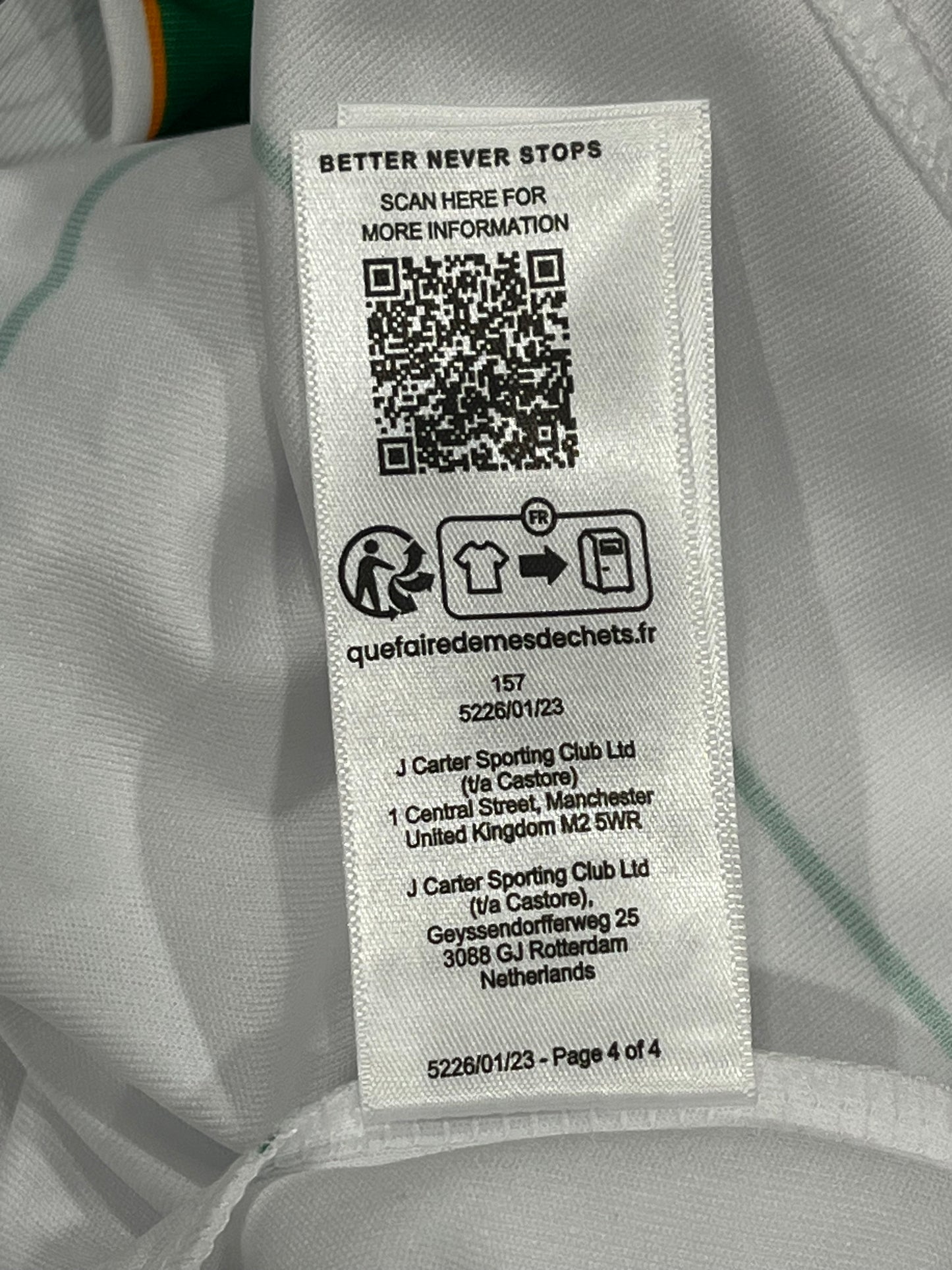 Rep of Ireland 2023-24 Away - XXL - TM5226NS