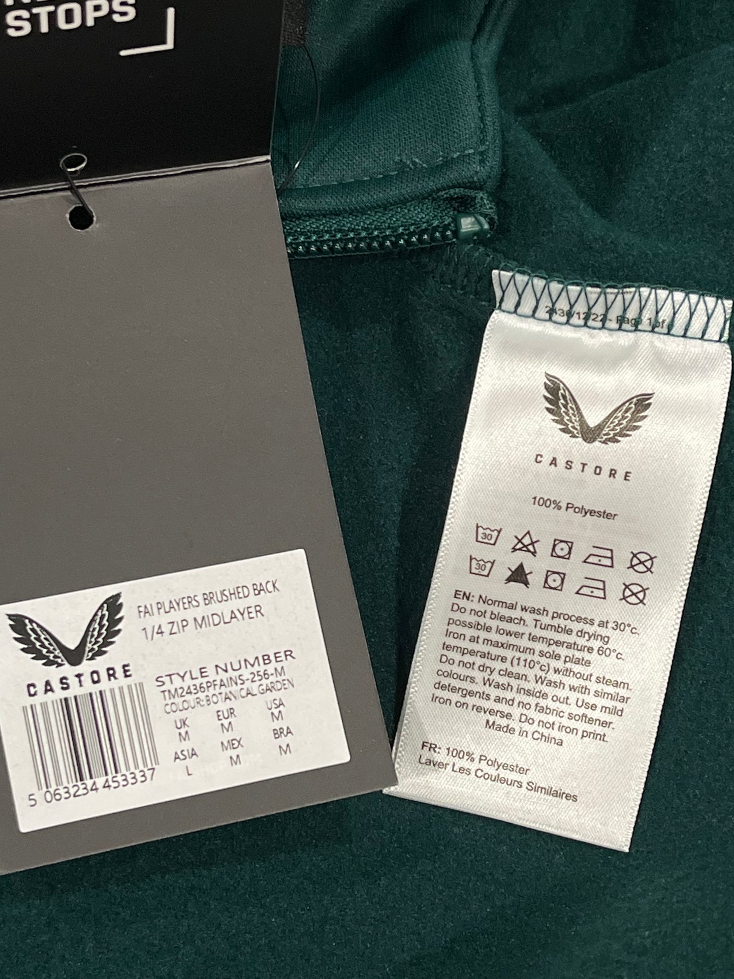Rep of Ireland 2023-24 1/4 Zip Jacket - M - TM2436PFAINS-256