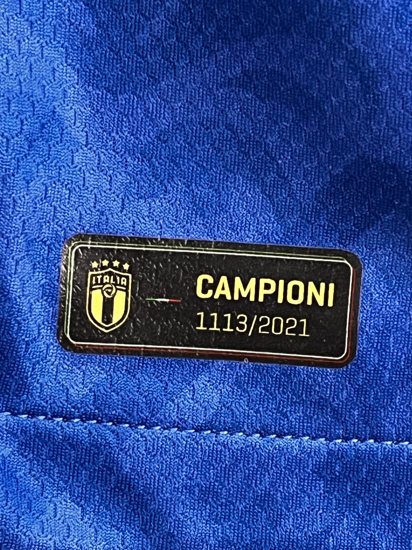 Italy 2020-21 Home - Limited Edition Player Spec with Printed signatures and Campioni 21